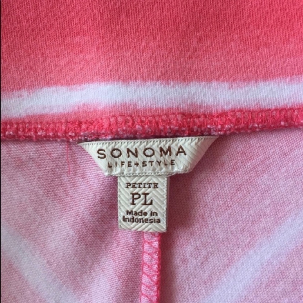 Sonoma Striped amazing Skirt Pink Size L - Picture 3 of 5